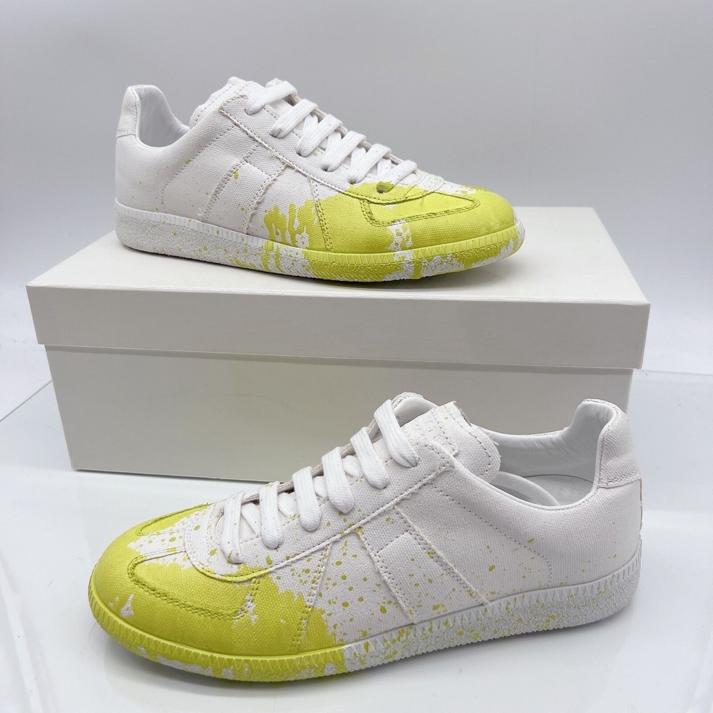 MM6 Maison Margiela Replica Sneaker Paint Splatter White Womens EU 39 US 9 $670